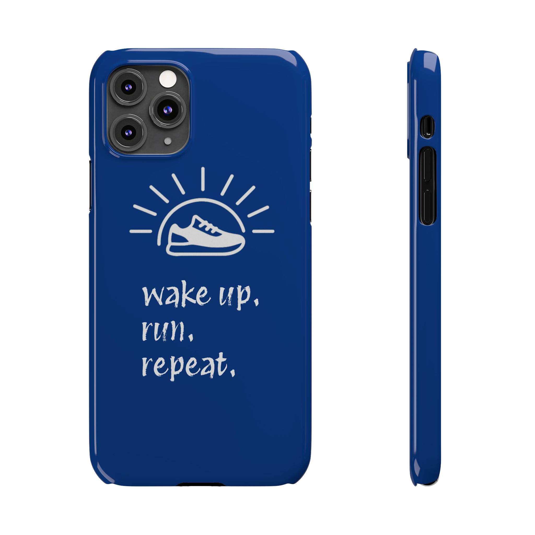 Wake Up. Run. Repeat. Slim Phone Case - Image 3