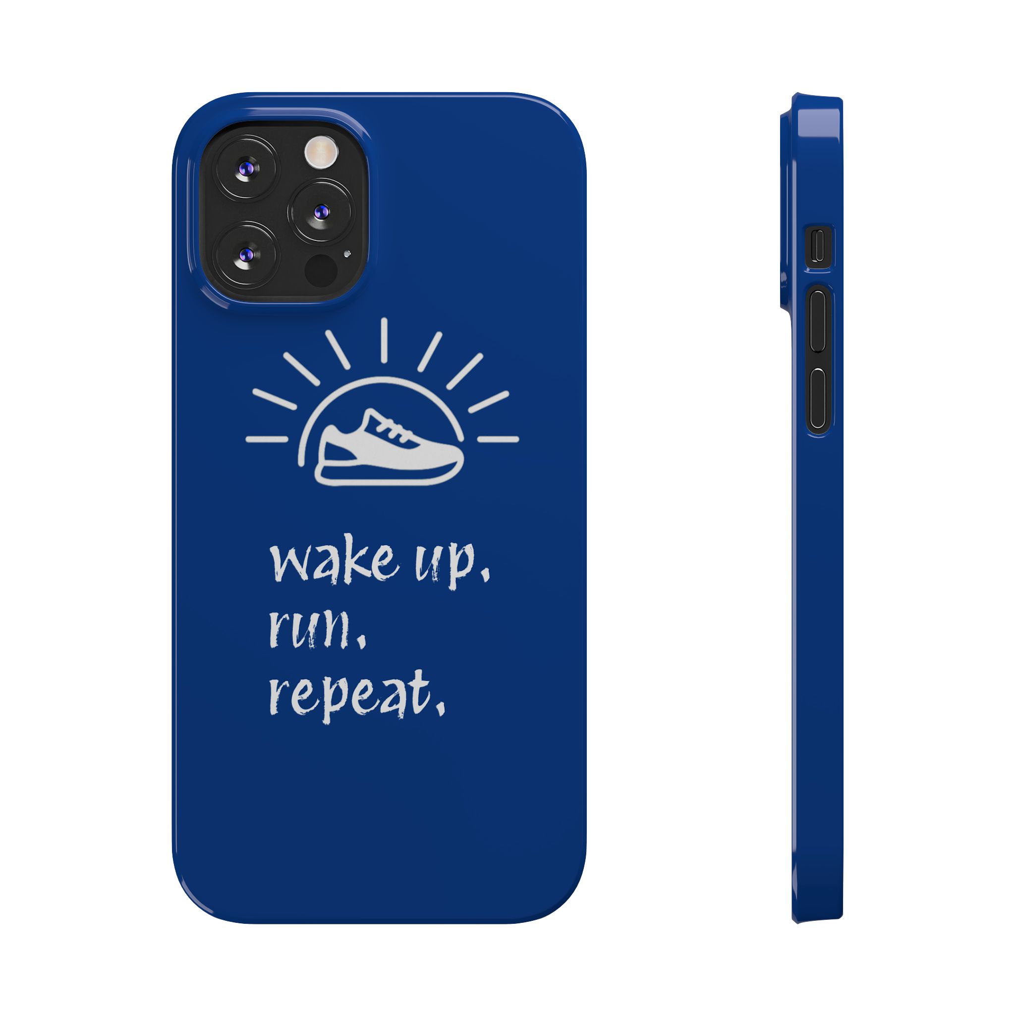 Wake Up. Run. Repeat. Slim Phone Case - Image 8