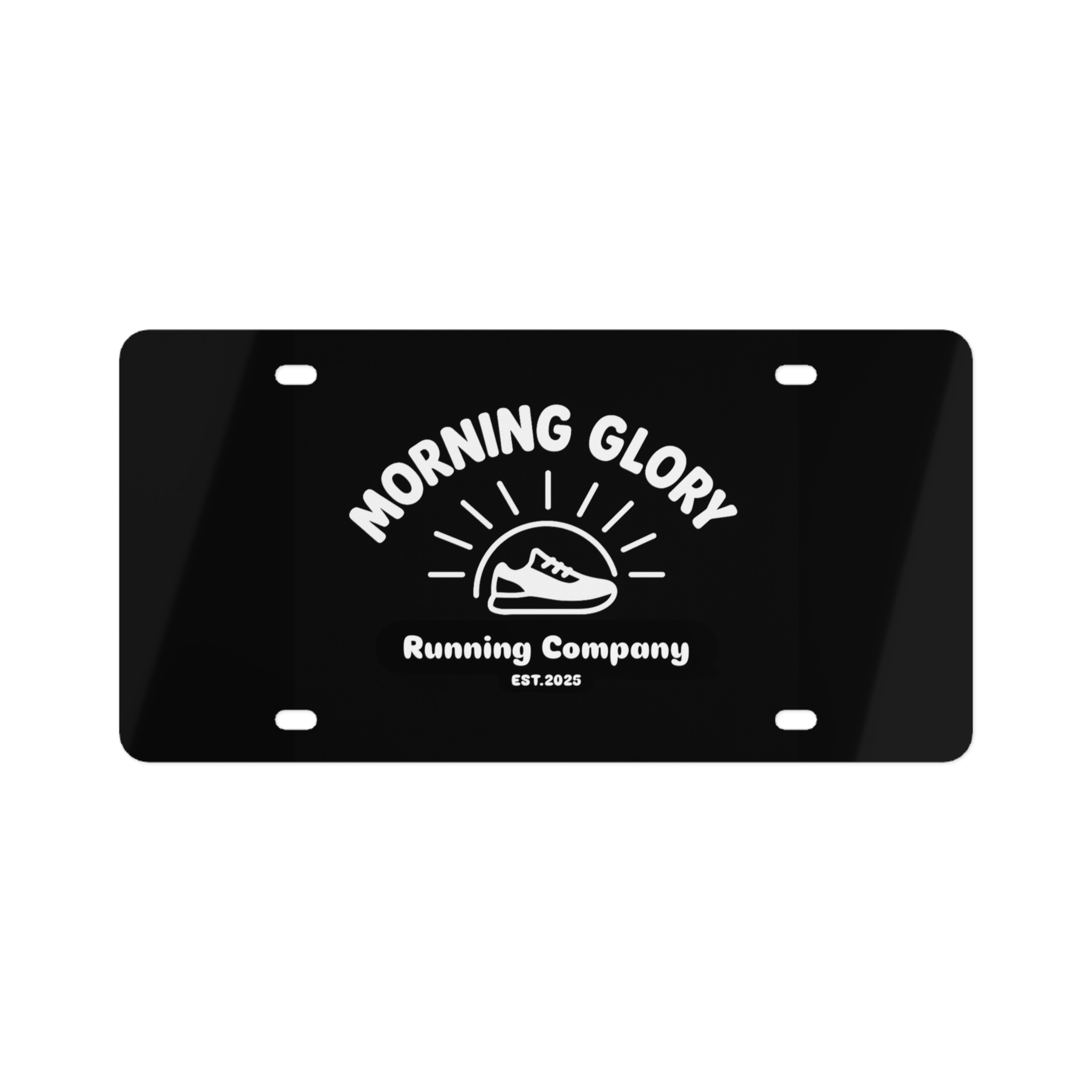 Morning Glory Running Co. License Plate