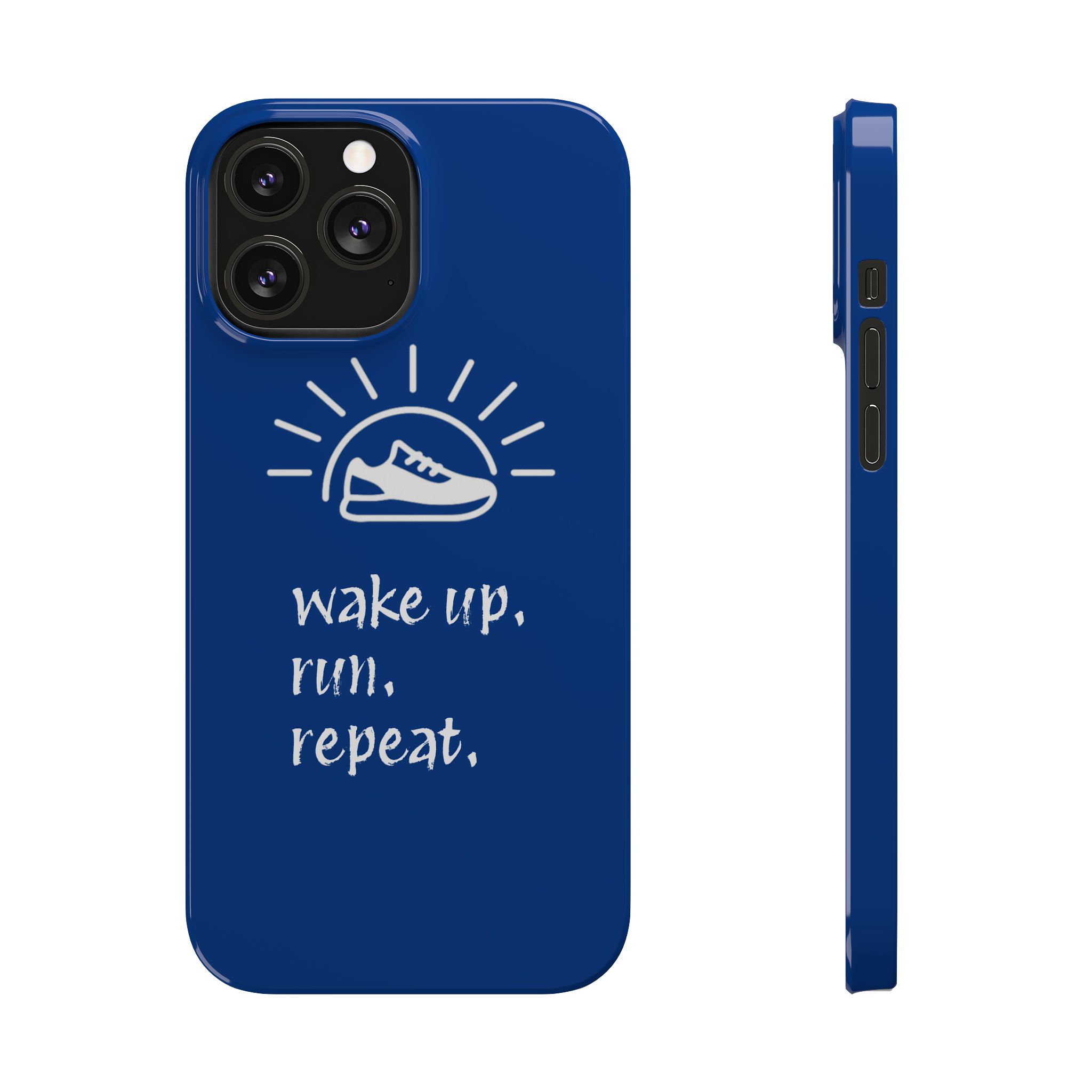 Wake Up. Run. Repeat. Slim Phone Case - Image 7
