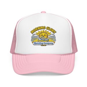 Morning Glory Cartoon Logo Trucker Hat